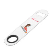 Tanned Brunette Mermaid Thunder_Cove Speed Flessenopener (Voorkant Gekanteld)