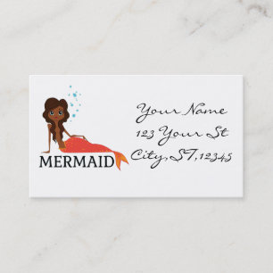 Tanned Brunette Mermaid Thunder_Cove Visitekaartje