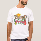 Tanned en aangeschoten Summer Party Design T-shirt (Voorkant)