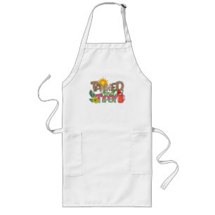 Tanned en Tipsy Leuk zomerfeest ontwerp Lang Schort