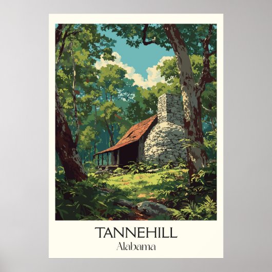 Tannehill Alabama Historic Furnace Poster (Voorkant)