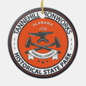 Tannehill Ironworks Historische State Park Alabama Keramisch Ornament (Achterkant)