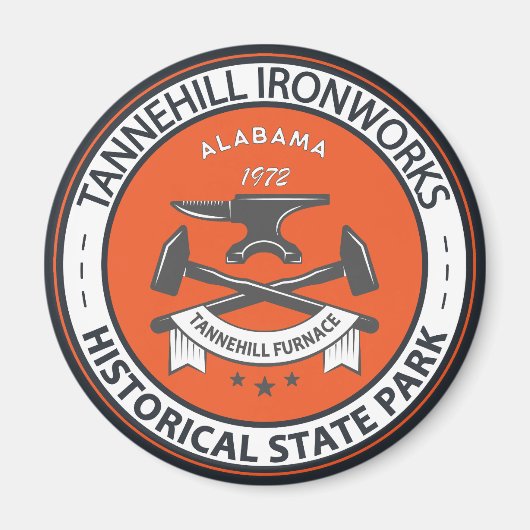 Tannehill Ironworks Historische State Park Alabama Magneet (Voorkant)