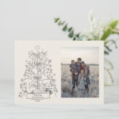 Tannenbaum Duitse Foto Kerstkaart (Staand voorkant)