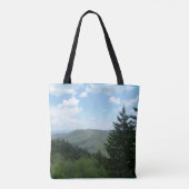 Tannenbaum Mountain Scene Christmas Tote Bagt Tote Bag (Achterkant)