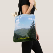Tannenbaum Mountain Scene Christmas Tote Bagt Tote Bag (Dichtbij)