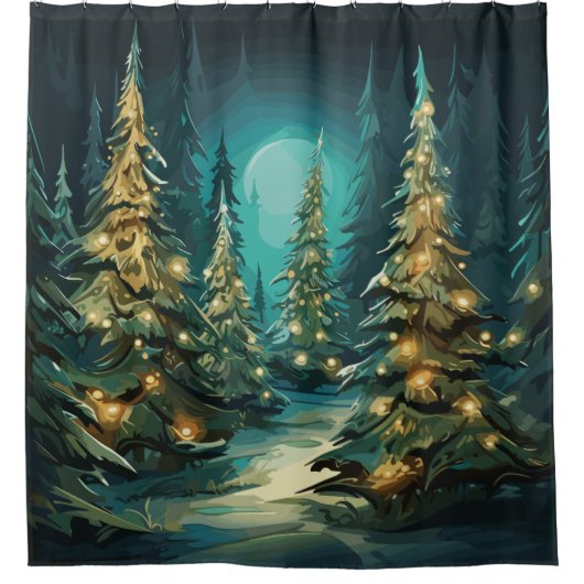 Tannenbaum Radiance Douchegordijn (Voorkant)