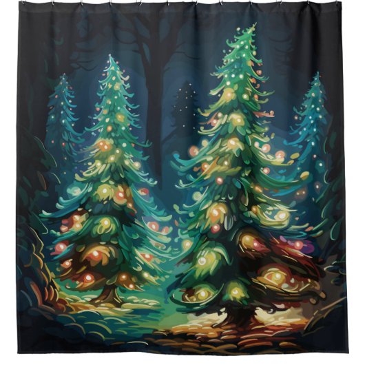 Tannenbaum Radiance Douchegordijn (Voorkant)