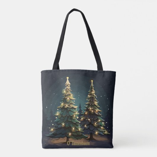 Tannenbaum Radiance Tote Bag (Achterkant)
