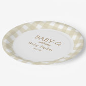Tannengingham Baby-Q ronde bord 2 (Gekanteld)