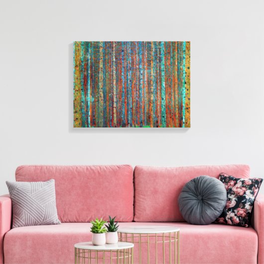 Tannenwald Gustav Klimt Canvas Afdruk (Insitu (Woonkamer))