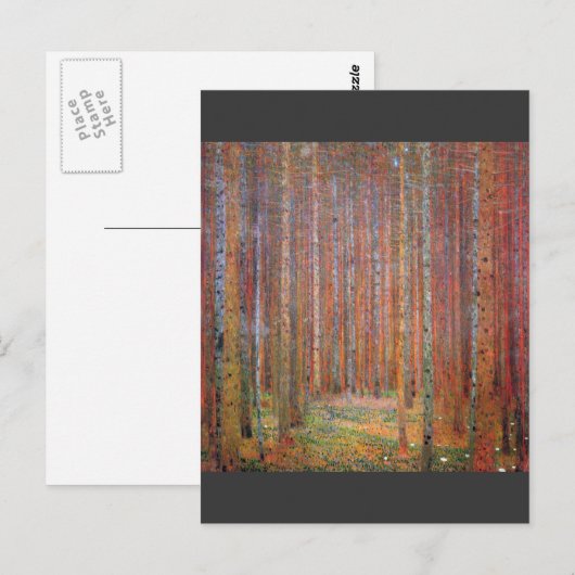 Tannenwald I van Gustav Klimt Briefkaart (Voorkant / Achterkant)