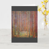Tannenwald I van Gustav Klimt Kaart (Gele Bloem)