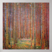 Tannenwald I van Gustav Klimt Poster (Voorkant)