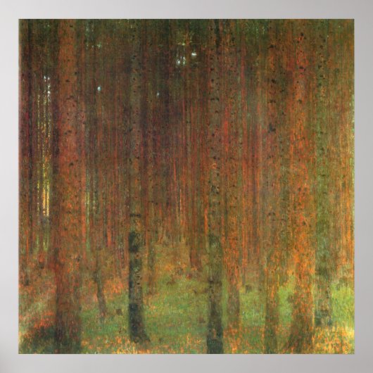 Tannenwald II van Gustav Klimt Poster (Voorkant)