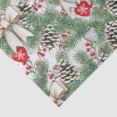 Tannenzapfen und Maschen Tissuepapier (Detail)