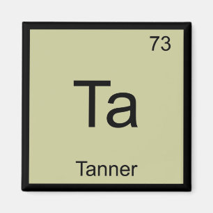 Tanner Naam Chemie Element Periodiek Systeem Magneet
