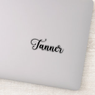 Tanner Naam - Handgeschreven kalligrafie Sticker