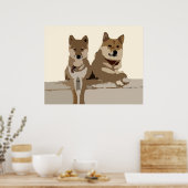 Tanner & Slyler Woodcut Poster (Keuken)