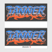 Tanner Vorname Name Graffiti Aufkleber Sticker (Vel)