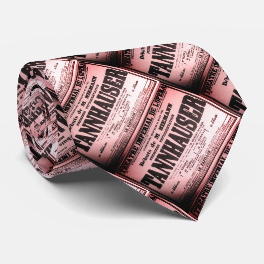 Tannhäuser vintage poster (in het Frans) Stropdas (Opgerold)