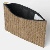 Tannige beige geruite retro kleur etui (Open)