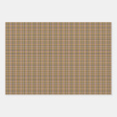 Tannige beige geruite retro kleur inpakpapier vel (Voorkant 3)