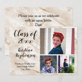 Tannine marmeren 3 foto school afstudeeruitnodigin kaart