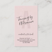 Tanning Aftercare roze soft Visitekaartje (Voorkant)