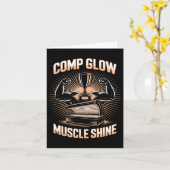 Tanning Bed Comp Glow Fitness Buffs Atleten Mannen Kaart (Gele Bloem)