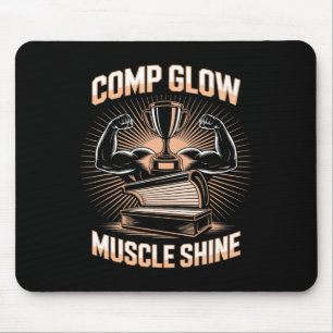 Tanning Bed Comp Glow Fitness Buffs Atleten Mannen Muismat