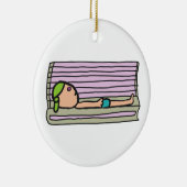 Tanning Bed Keramisch Ornament (Rechts)