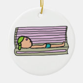 Tanning Bed Keramisch Ornament (Voorkant)