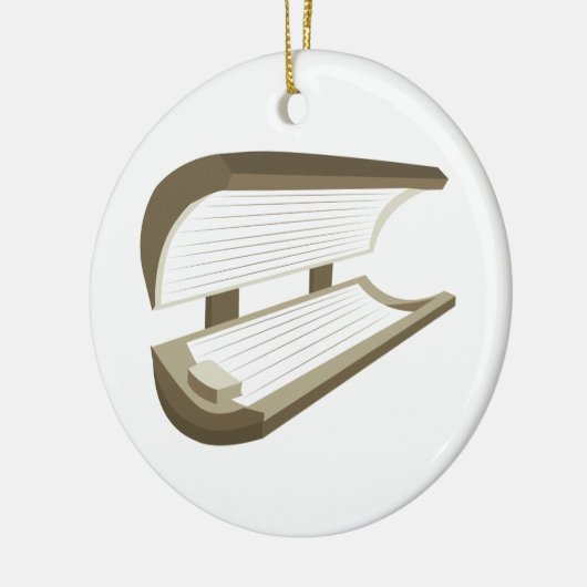 Tanning Bed Keramisch Ornament (Links)