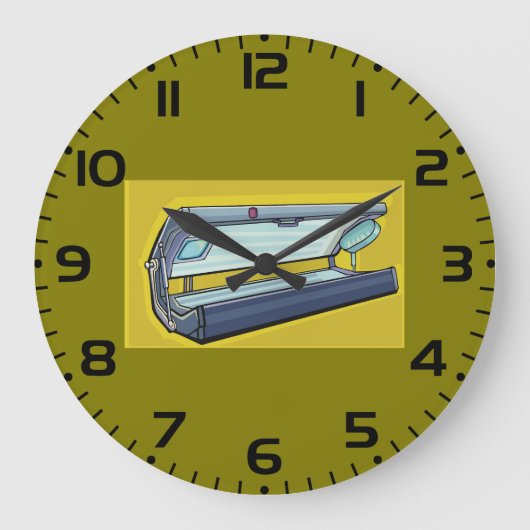 Tanning Bed Retro Spa Grote Klok (Voorkant)