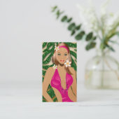 Tanning Evergreen Sparkle Green Gold Visitekaartje (Staand voorkant)