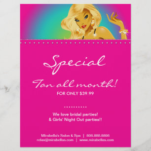 Tanning Flyer Rainbow Jewelry Woman roze