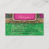 Tanning Mode Chandelier Real Estate Agent Damas Visitekaartje (Achterkant)