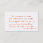 Tanning Salon - Customer Loyalty Punch Kaart - (Achterkant)