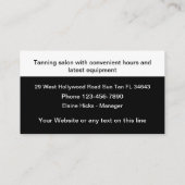 Tanning Salon Modern Visitekaartje (Achterkant)