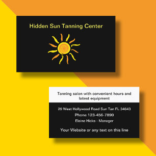 Tanning Salon Modern Visitekaartje