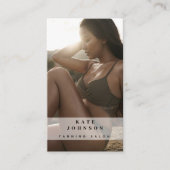 Tanning Salon Spray Tan Beauty Foto QR Code Visitekaartje (Voorkant)