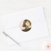 Tanning Salon Sticker  Vrouw Roze (Envelop)