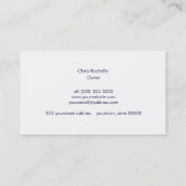 Tanning Salon Turquoise Sun Logo op koraal Visitekaartje (Achterkant)