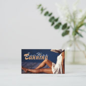 Tanning Salon Visitekaartje (Staand voorkant)