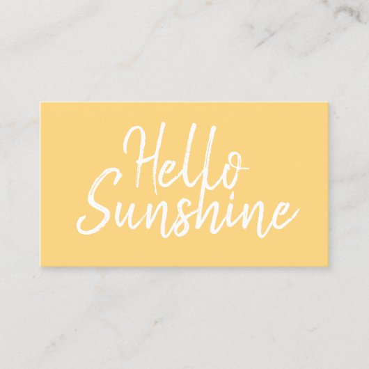 Tanning/schoonheidssalon moderne, minimalistische  visitekaartje (Voorkant)