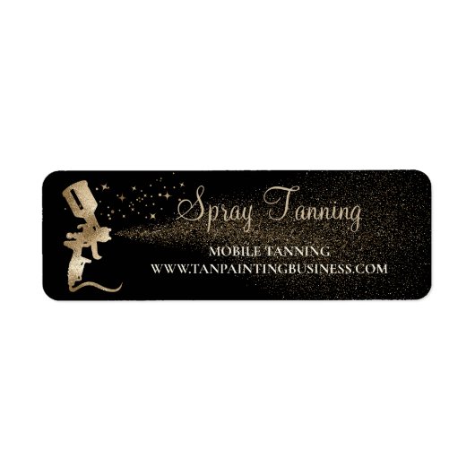 Tanning Spray Airbory Gold Etiket (Voorkant)