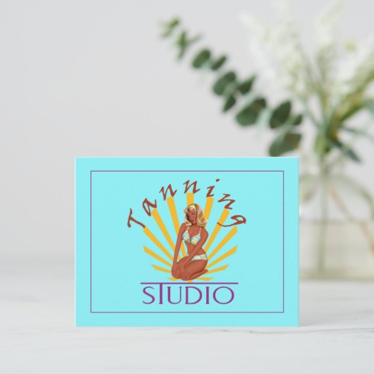 Tanning Studio - Briefkaart (Staand voorkant)