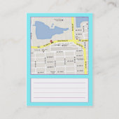 Tanning Studio - Business-, Location Kaart Visitekaartje (Achterkant)