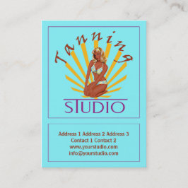 Tanning Studio - Business-, Location Kaart Visitekaartje
